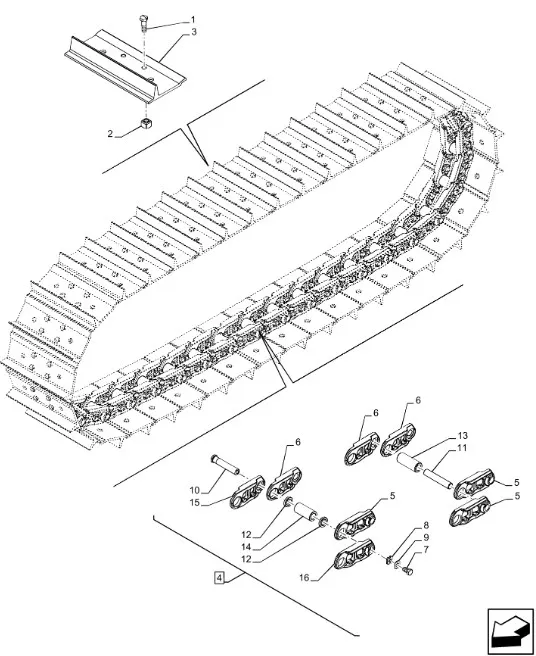 5193543 - Звено гусеницы