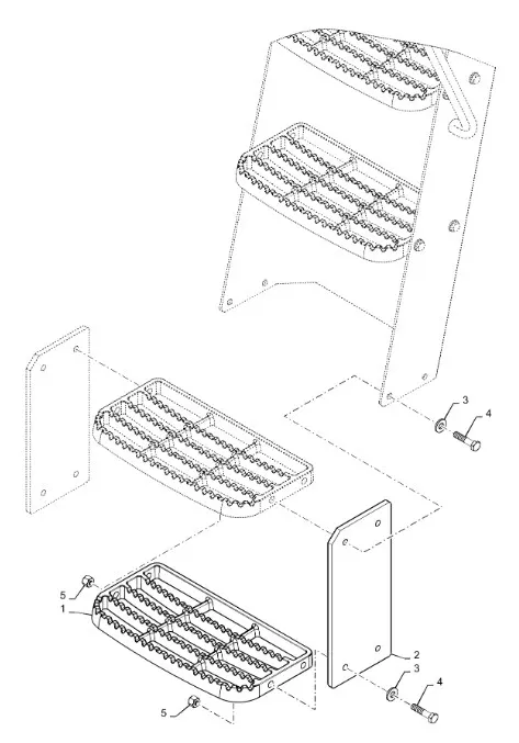87734958 - Прямоугольная боковая пластина